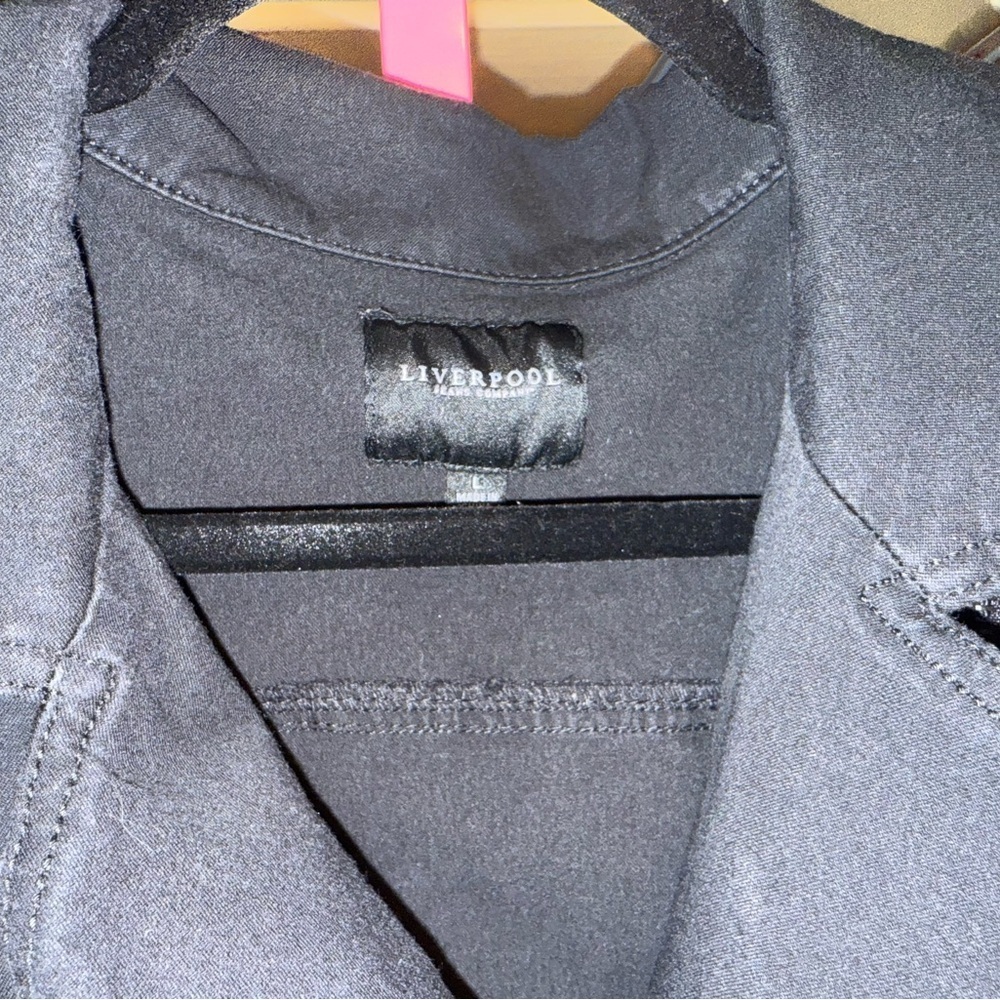Liverpool Bradford Moto Jean Jacket Black - Size large - Picture 9 of 10